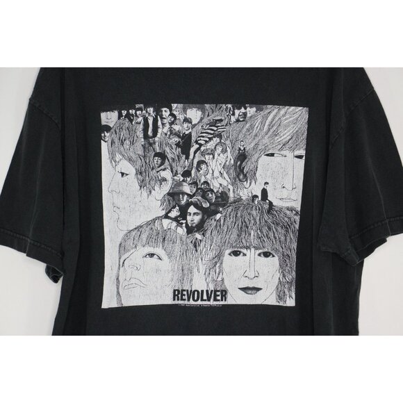 Vintage The Beatles Mens XL Revolver Y2K 2002 Art T-Shirt M1066 - Picture 2 of 5